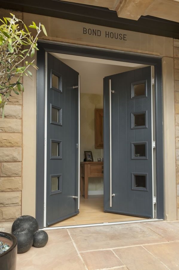 Grey Composite Double Door